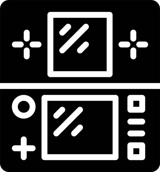 Juego Móvil Tecnología Línea Vectorial Iconos — Vector de stock