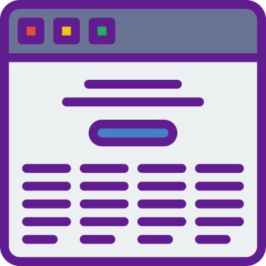 Web makalesi, basit vektör tasarımı illüstrasyonu