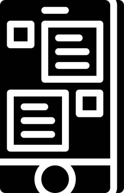 Sohbet simgesi, basit vektör illüstrasyonu 