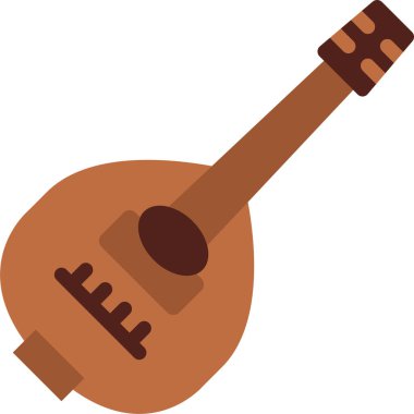 Gitar. Web simgesi basit illüstrasyon