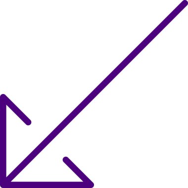 sol yön basit vektör simgesi