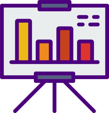 Beyaz arkaplanda basit vektör simgesi