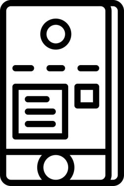 Sohbet simgesi, basit vektör illüstrasyonu 