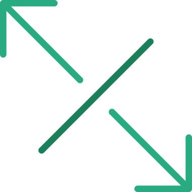 Beyaz arkaplanda çapraz Genişleme vektör çizimi