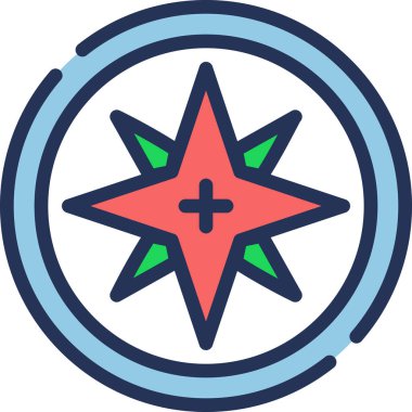 Pusula vektör resimleme arkaplanı