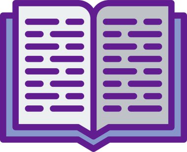 Kitap simgesinin vektör illüstrasyonu