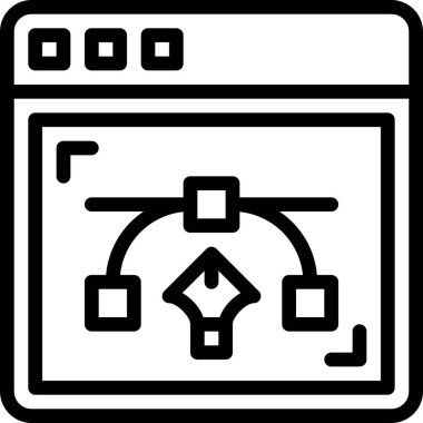 Basit web simgesi tasarımı, vektör illüstrasyonu