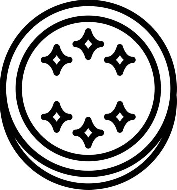 Bozuk para simgesi, bilim ve finans vektörü illüstrasyonu