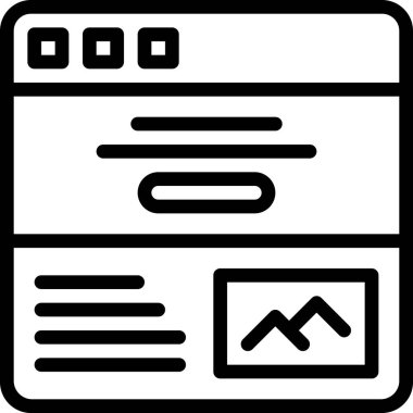 Web tasarım vektörü simgesi