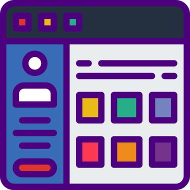 seo ve dijital pazarlama vektör simgesi. 