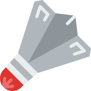 Badminton simgesi, vektör illüstrasyonu