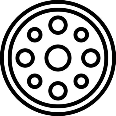 pizza. Web simgesi basit illüstrasyon