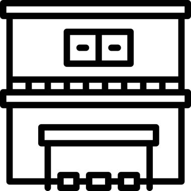 Mobilya. Web simgesi basit illüstrasyon