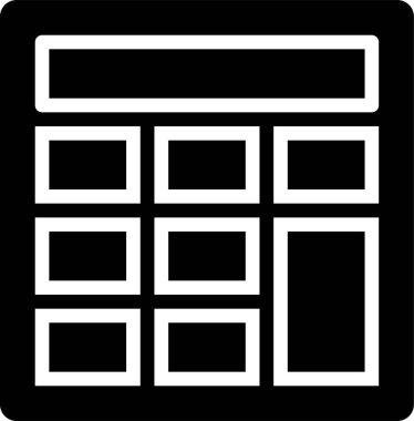 hesap makinesi sembolü, vektör illüstrasyonu