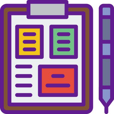 Pano simgesinin vektör illüstrasyonu 