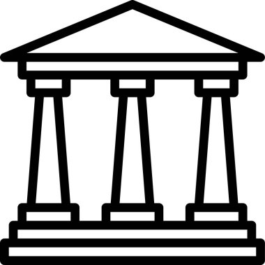 Bina. Web simgesi basit tasarım