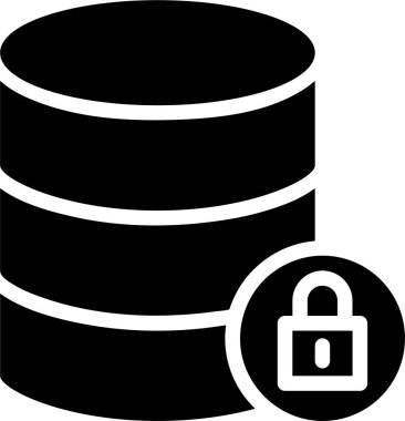 veritabanı simgesi beyaz arkaplanda izole edildi