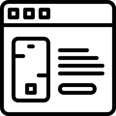 bir web simgesinin vektör illüstrasyonu