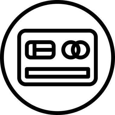 Kredi kartının vektör çizimi