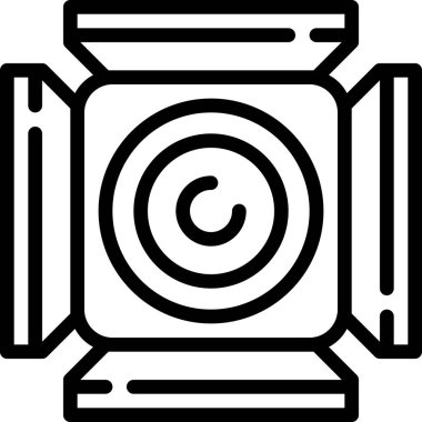 Video simgesi, basit vektör illüstrasyonu 