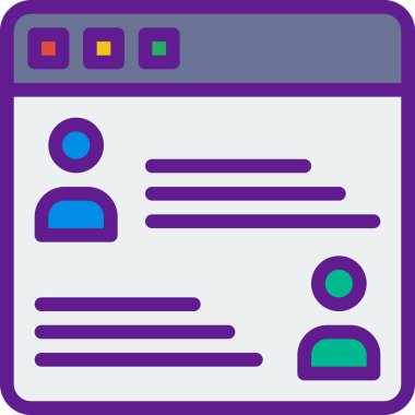 Web ve mobil için kullanıcı simgesi