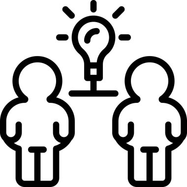 fikir kavramı, vektör illüstrasyonu