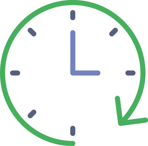 Простий Векторна Ілюстрація Часу — стоковий вектор