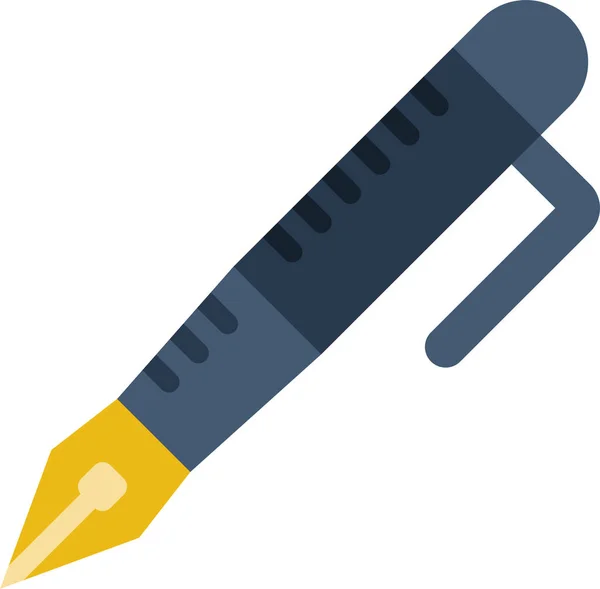 Classical Pen Icon Vector Illustration — Stock Vector
