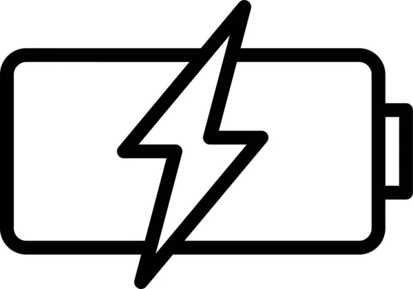 Akku Symbol Vektor Abbildung — Stockvektor