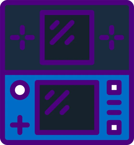 Juego Móvil Tecnología Línea Vectorial Iconos — Vector de stock