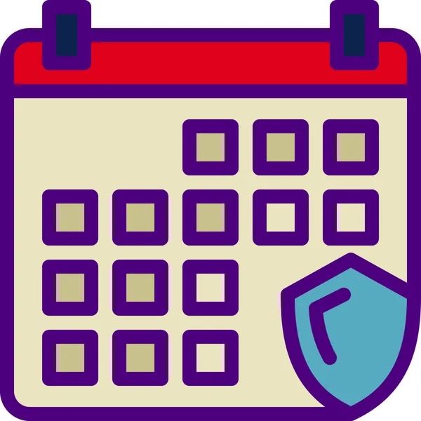 Takvimin basit vektör simgesi tasarımı