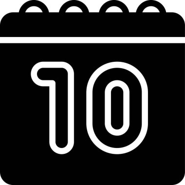 Takvimin basit vektör simgesi tasarımı