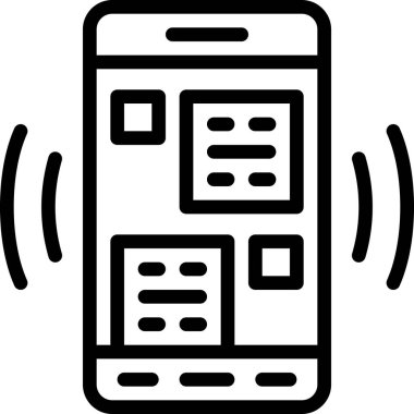 Sohbet simgesi, basit vektör illüstrasyonu 