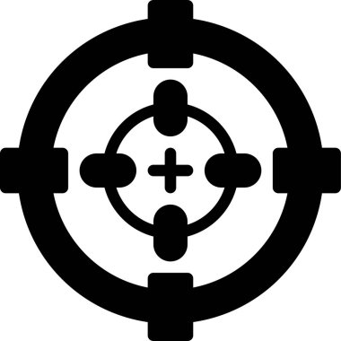 Hedef simgesi, basit vektör illüstrasyonu 