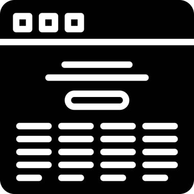 Web makalesi, basit vektör tasarımı illüstrasyonu