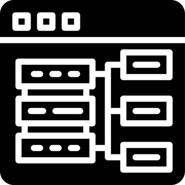 Ağ simgesi, basit vektör illüstrasyonu 