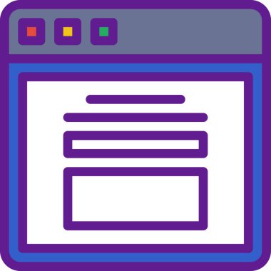 Web ve mobil uygulama için bir arkaplan vektör çizimi 