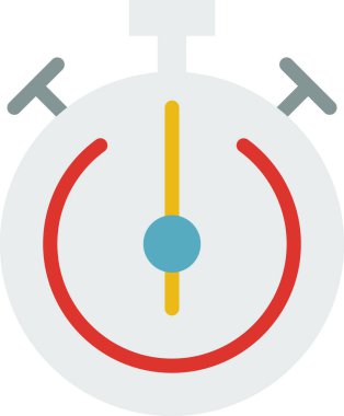 Kronometre simgesi beyaz arkaplanda izole edildi