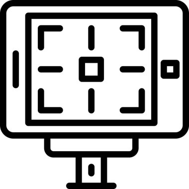 Video simgesi, basit vektör illüstrasyonu 