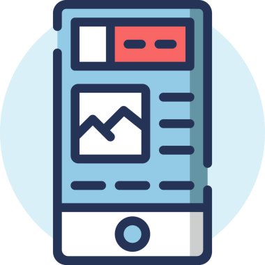 Web makalesi, basit vektör tasarımı illüstrasyonu