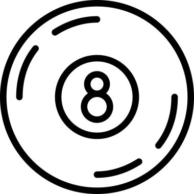 Bilardo topu. Web simgesi