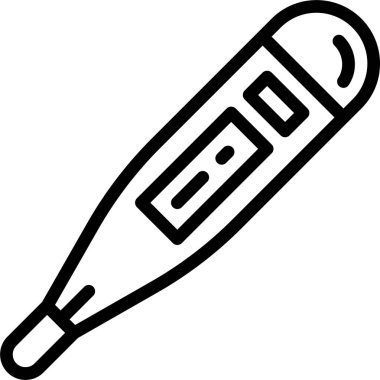 Termometre. Web simgesi basit illüstrasyon 