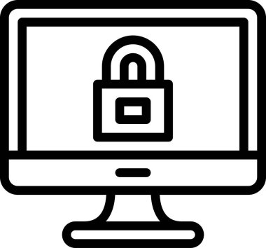 Kilitli masa konsepti ikon vektör resimleme arkaplanı