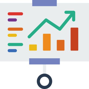 analitik web simgesi, vektör illüstrasyonu 