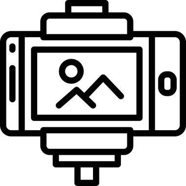 Video simgesi, basit vektör illüstrasyonu 