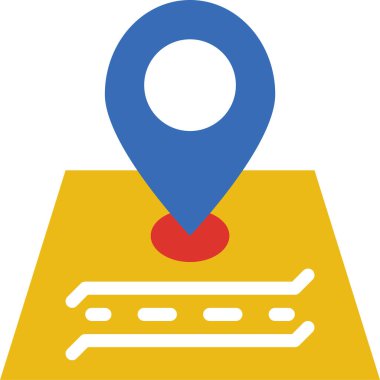 navigasyon işaretleyici satır vektör simgesi 