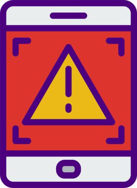 Uyarı işaretinin vektör çizimi