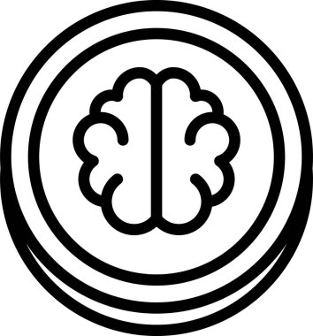 Beyin ile zeka kavramı, vektör illüstrasyonu