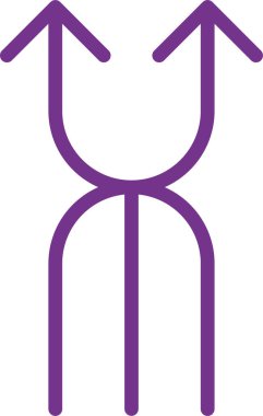 yukarı doğru ok, basit vektör çizimi