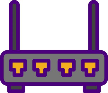 Yönlendirici simgesi, vektör illüstrasyonu